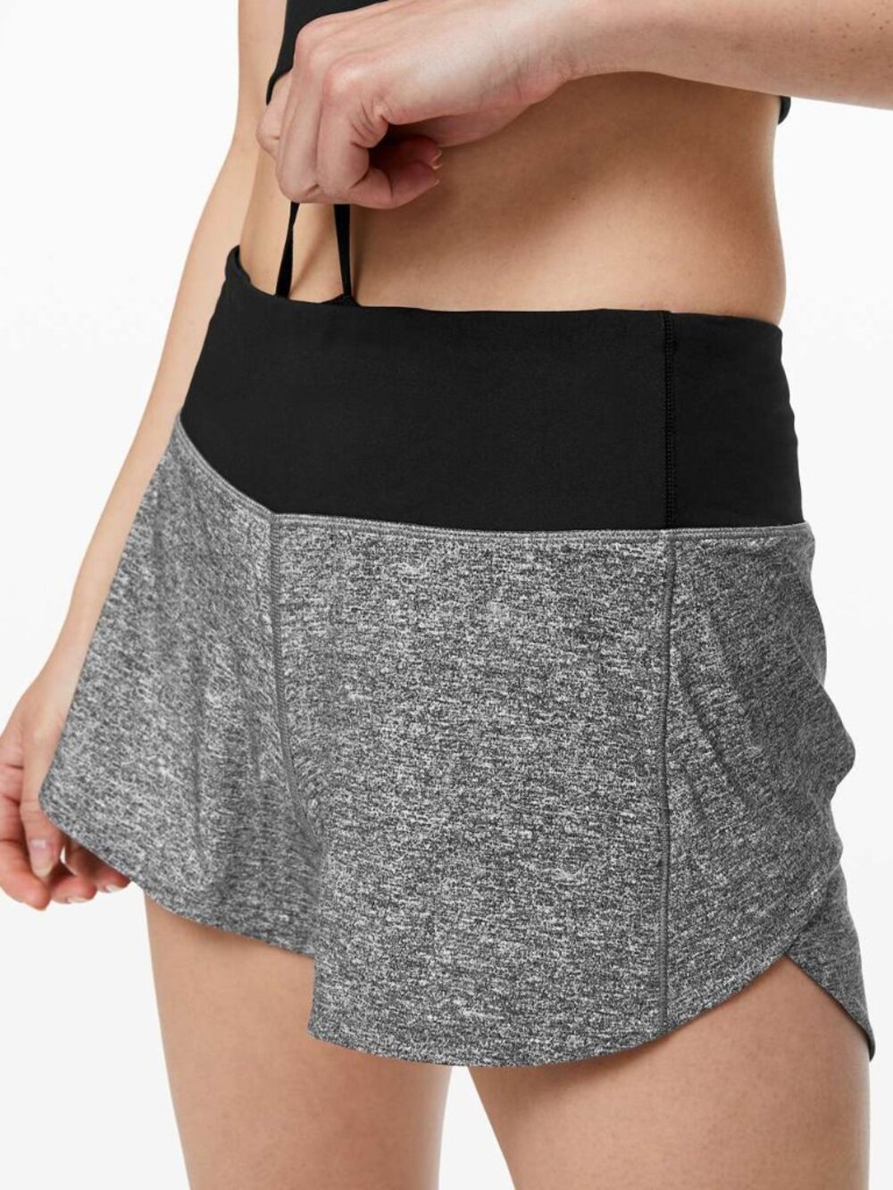 Lululemon Speed Up Short High Rise 4” Heather Gray Size 4